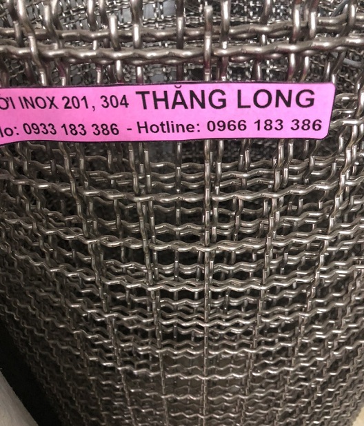 Lưới inox đan ô 3cm 304 TLG Thăng Long khổ 1.2m